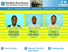 Tablet Screenshot of delasalleschool.org